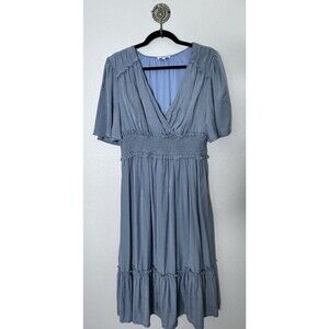 Baltic Born Midi Dress Dusty Blue Women Size 2XL